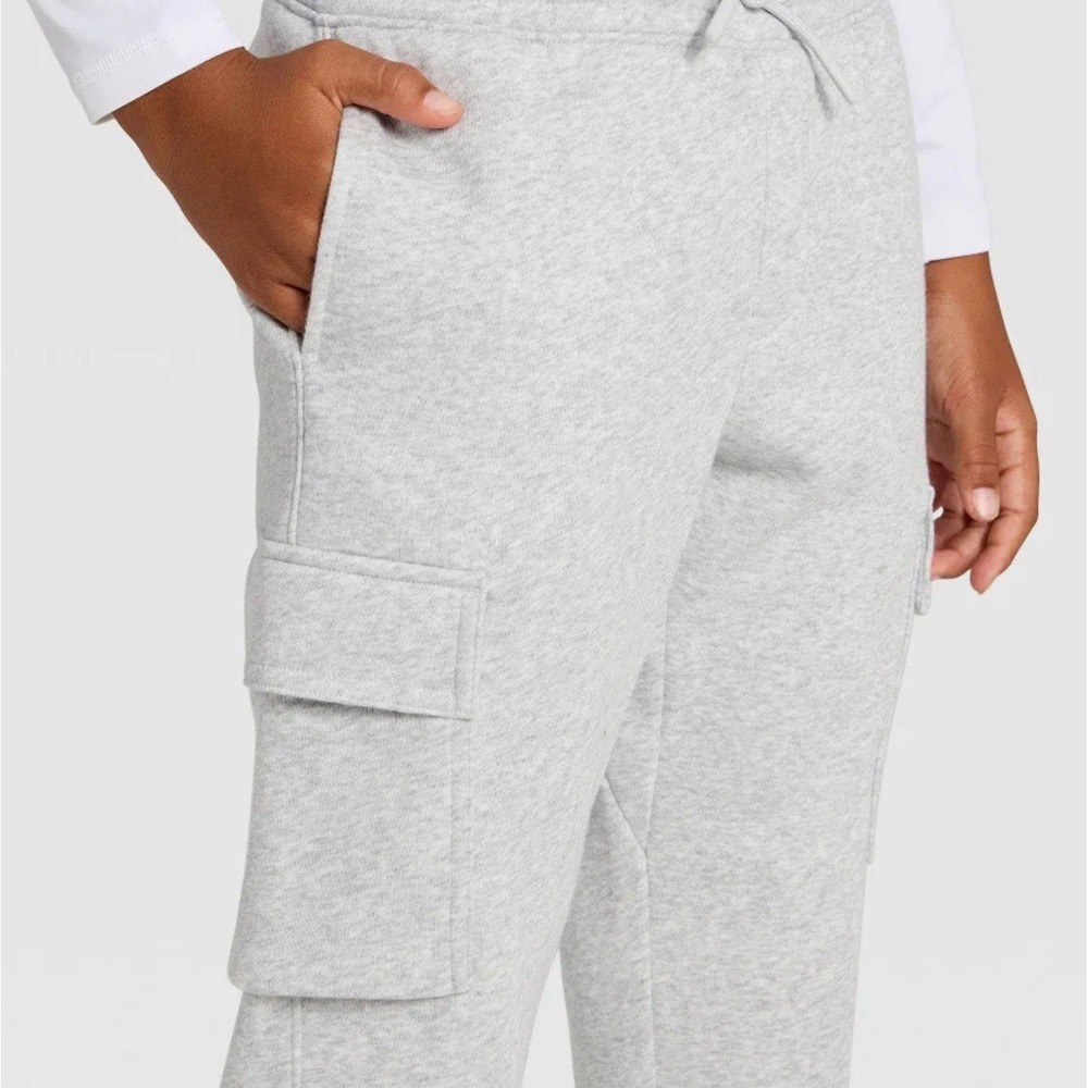 All in Motion Boys' Active Comfort Fleece Cargo Jogger Sweatpants NEW XL - Picture 2 of 3